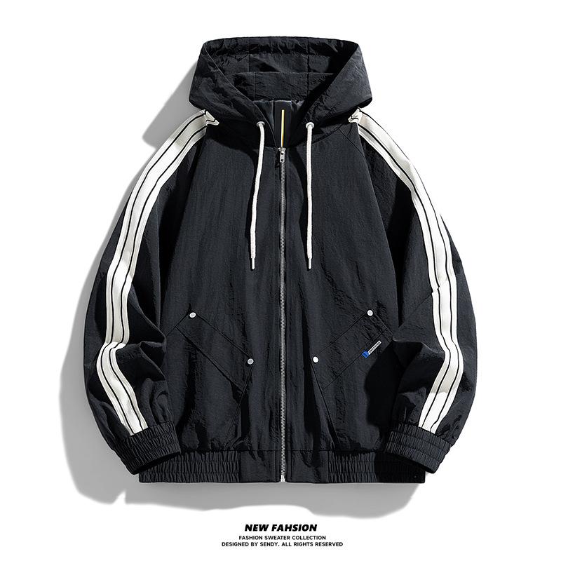 Spring and Autumn New Plus Size M-8XL Trendy Fashion Casual Men's Jacket Loose Ruffian Sports Jacket Men's Jacket