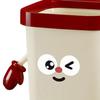 Cartoon Trash Can 12L/15L Household Waste Bin Open Top Cute Garbage Can with Legs Hands for Kitchen Bathroom Office Bedroom