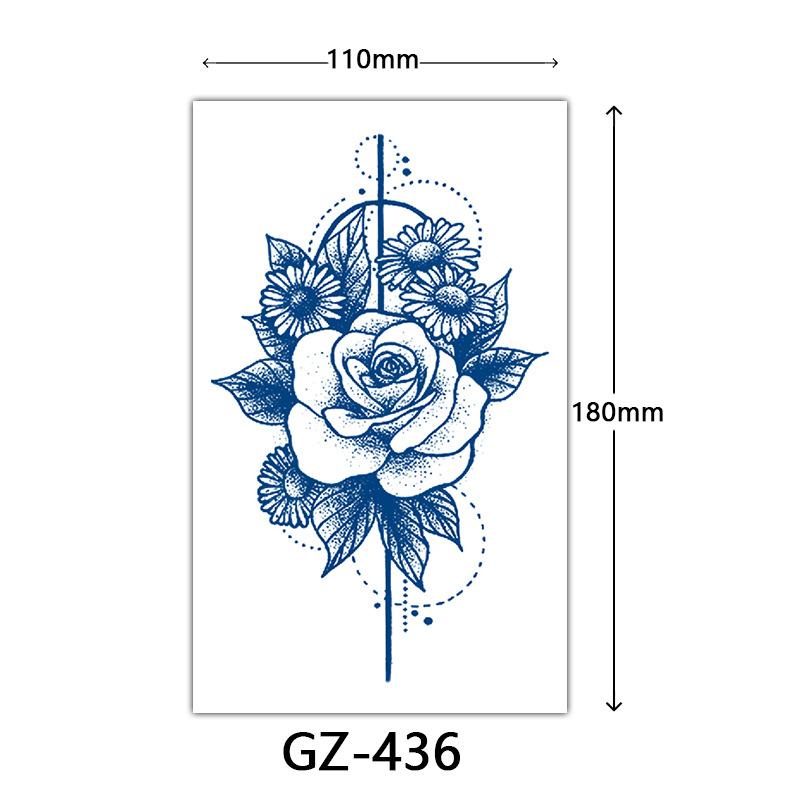 Autocolante Tatuaj Herbal, Autocolante Tatuaj cu Suc, Autocolante Tatuaj Semi-Permanent cu Litere Englezești Tatuaj