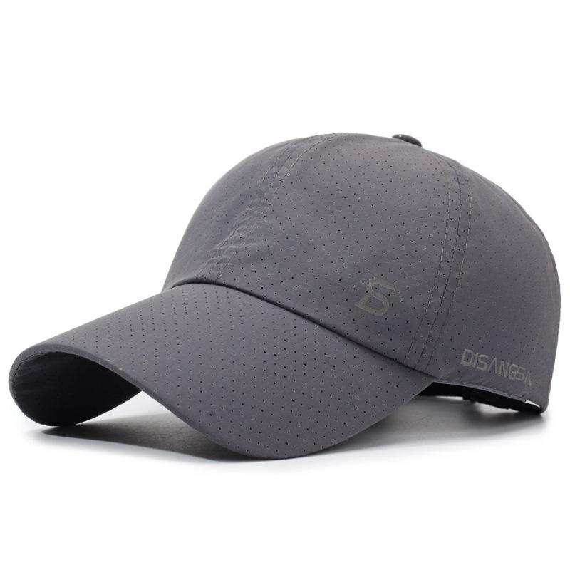 

Men s Quick-Dry Breathable Sun Protection Duckbill Cap for Outdoor Activities Adjustable темно-сірий