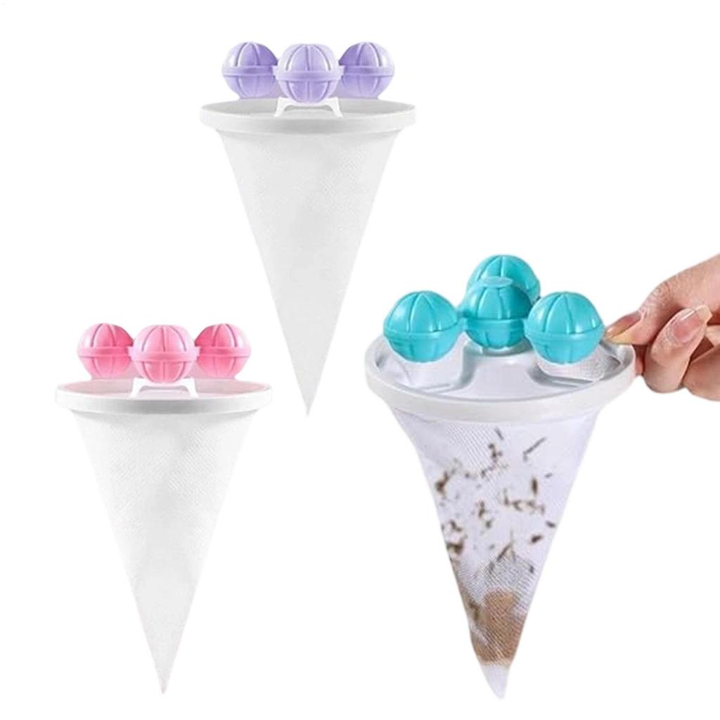 3pcs Washing Machine Filter Net for Pet Hair Remover Laundry Cleaning Tool Floating Filtering Mesh Washing Machine Lint Catcher