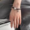 Metal Chain Punk Bracelet Necklace Y2k Multilayer Hand Rope Star Pendant Bracelet  Music Festival