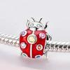 Authentic Charm Copper Ladybird Bead Compatible With Bracelets Chain Diy Woman Jewellery High Quality Durable Material