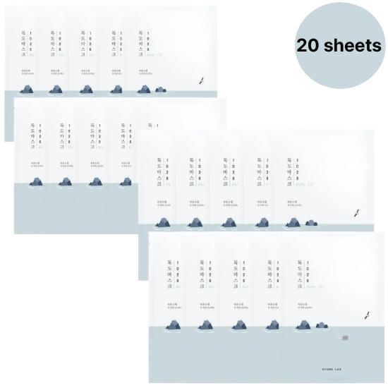 

Round Lab Dokdo Water Gel Mask 30ml | Deep Hydration + Cooling Relief | K-Beauty Hydro Sheet (10pcs / 20pcs) 10 sheets