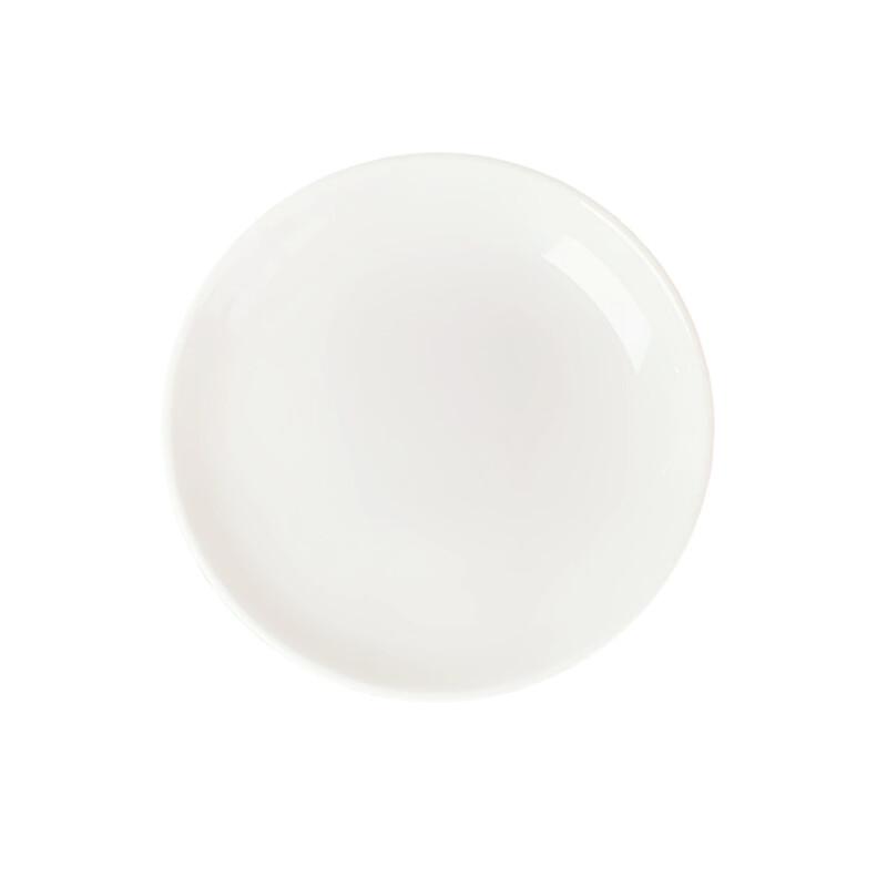 777 Minimalist White Melamine Restaurant Dinner Plate Set