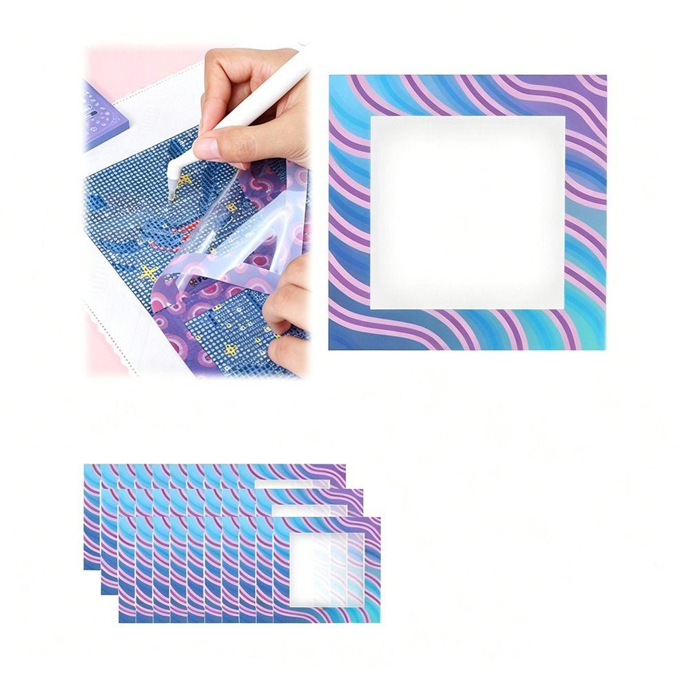 6/12Pcs Protective Frame Diamond Painting Release Film Diamond Painting Accessory