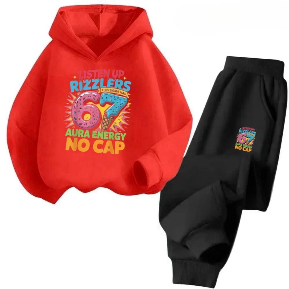 67 Offre Spéciale Tenue Pour Enfants 4-13Y 2 Pièces Dessin Animé Imprimé Coton Survêtement Remise Expédition Dans Le Monde Entie