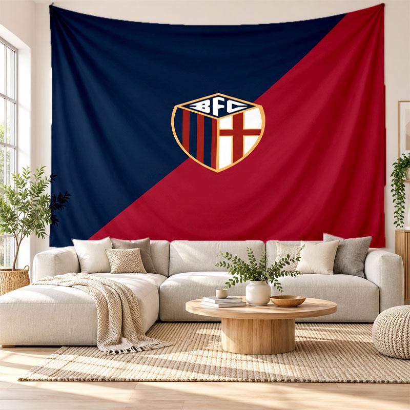 Bologna FC Wall Tapestry, Soft Fabric Wall Hanging, Decorative Backdrop For Bedroom Home Wall Art