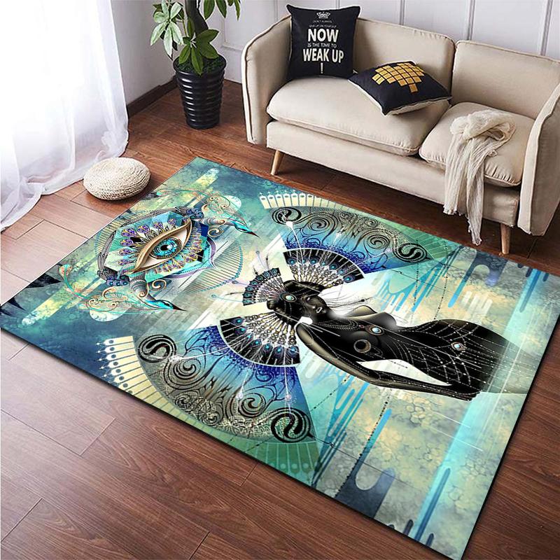 Colorful Magical Fantasy Abstract Art Printed Carpet for Living RoomHome Decoration Mats Boho Rugs Dropshipping Outdoor Rugs