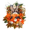 Harvest Festival Decorations Autumn Pumpkin Wood Wreath Thanksgiving Garden Wreath Listing