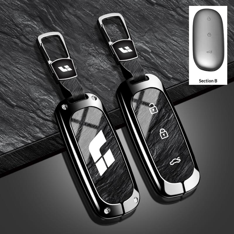 Car Key Case For Li Auto L9 For Li Lixiang L7 L8 Car Keychain For Lixiang Li Auto L9 Keychain Zinc Alloy Car Key Case