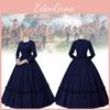 Victorian Era Cosplay Dress For Women With Polyester And Spandex Retro Performance Outfit