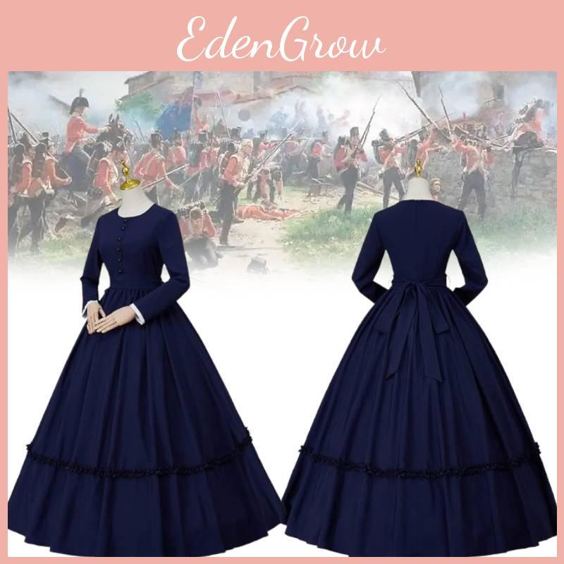 Victorian Era Cosplay Dress For Women With Polyester And Spandex Retro Performance Outfit