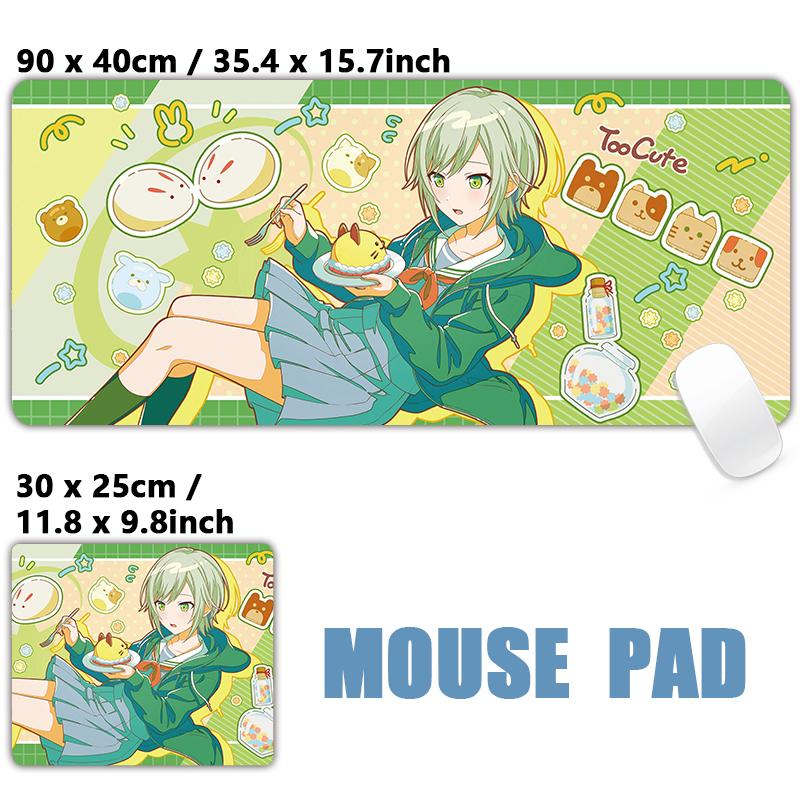Leo need Ichika Saki Honami Shiho Mouse pad Table Mat Gaming XXL Anime Mousepad Keyboard Carpet Desktop Mat