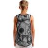 Summer Round Neck 3D Cartoon Pattern Printed Top Fashionable Casual Sleeveless Vest Children's Boy T-shirts