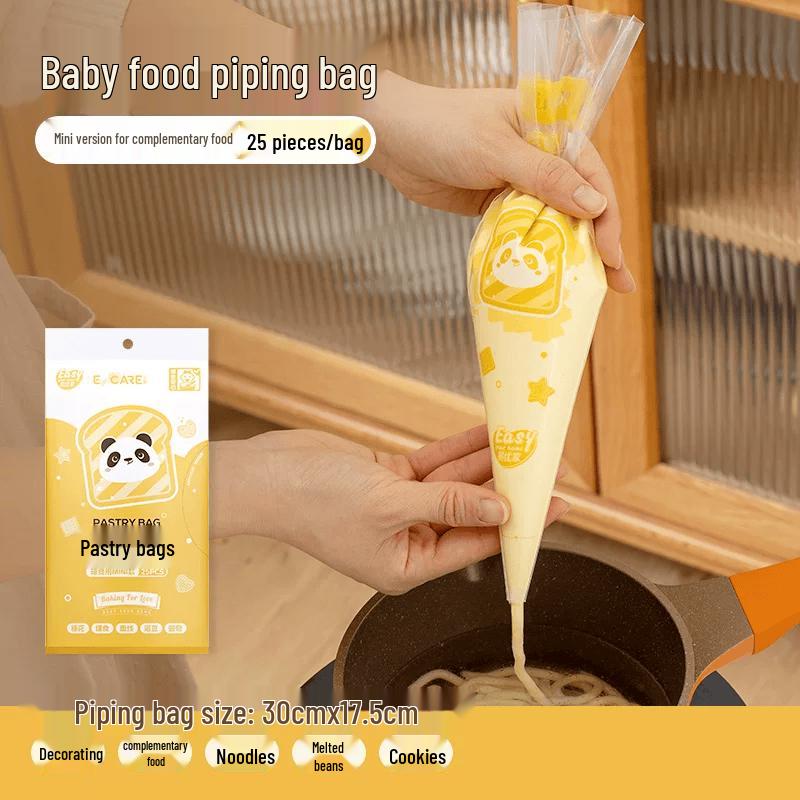 Antibacterial Food-Grade Piping Bag & Nozzle Set