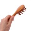 Natural Sandalwood Multi-Functional Head Massager Comb Scalp Therapy Circular Tooth Guasha Scraping Body Massager for Relaxation