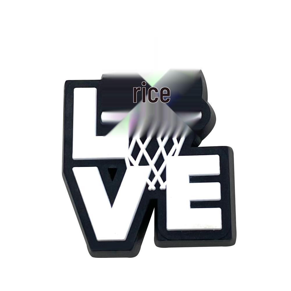 Basketball Series Clog Shoe Charms - DIY PVC Rubber Buckles and Decorations