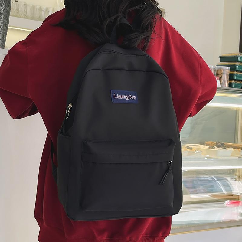 Backpack New Simple Campus Style Backpack High Value Leisure Student Large Capacity Backpack School Bag