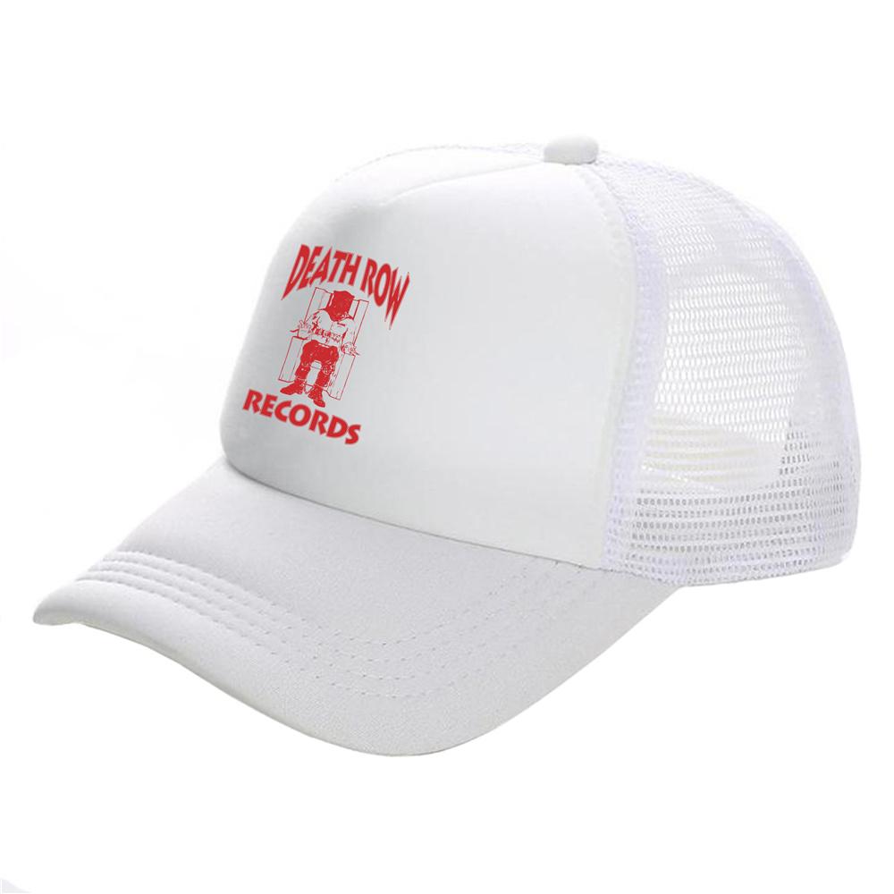 Death Row Records Trucker Caps Unisex Cool  Baseball Caps Summer Mesh Net Snapback Hats MZ