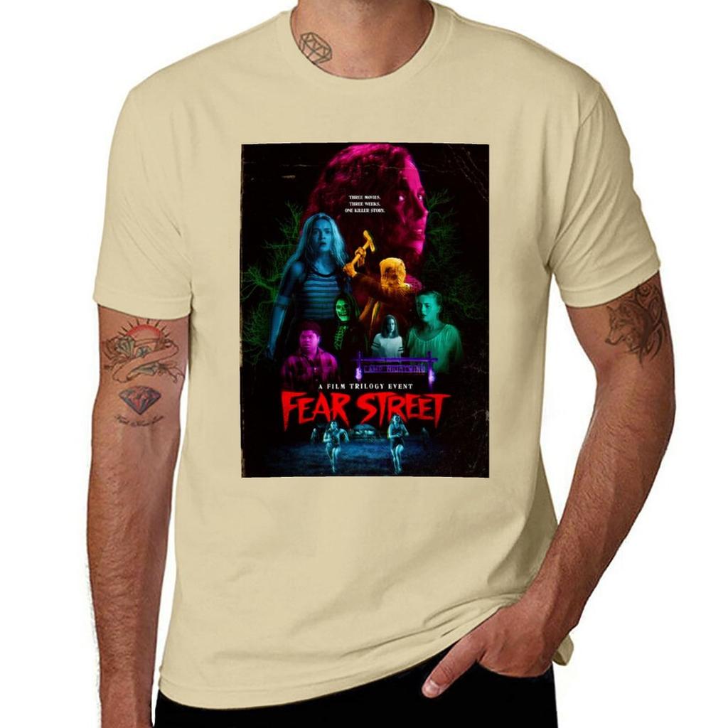 Fear street TShirt plain Short sleeve tee oversizeds men clothings