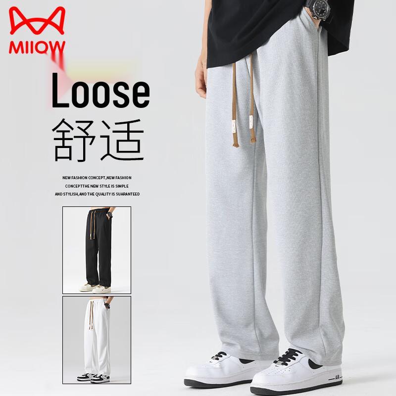 

MiiOW Men s Loose-Fit Straight-Leg Casual Sport Pants XL