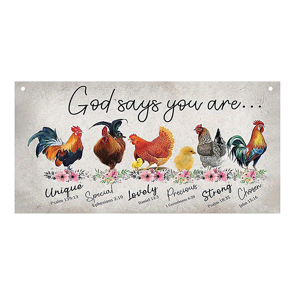 

In-Stock Wooden Rooster Wall Hanging Tag for Outdoor Decor 20*10*0.3 cm