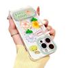 Frog Flower Is Suitable for Apple 16 Phone Cases with Mirror Brackets. The New Iphone15promax Protective Case Is Cute