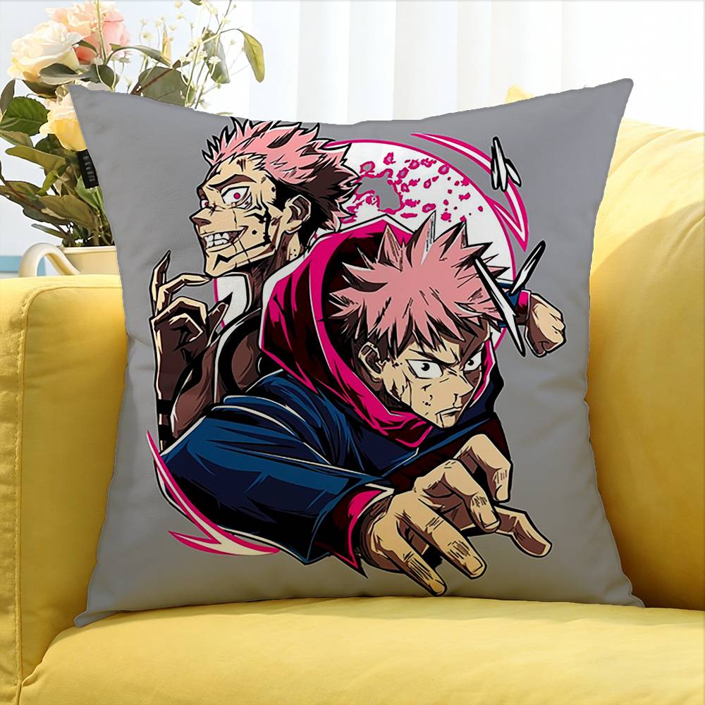 Itadori Yuji Various Sizes Square Pillow Case For Car Home Bedchamber Decor