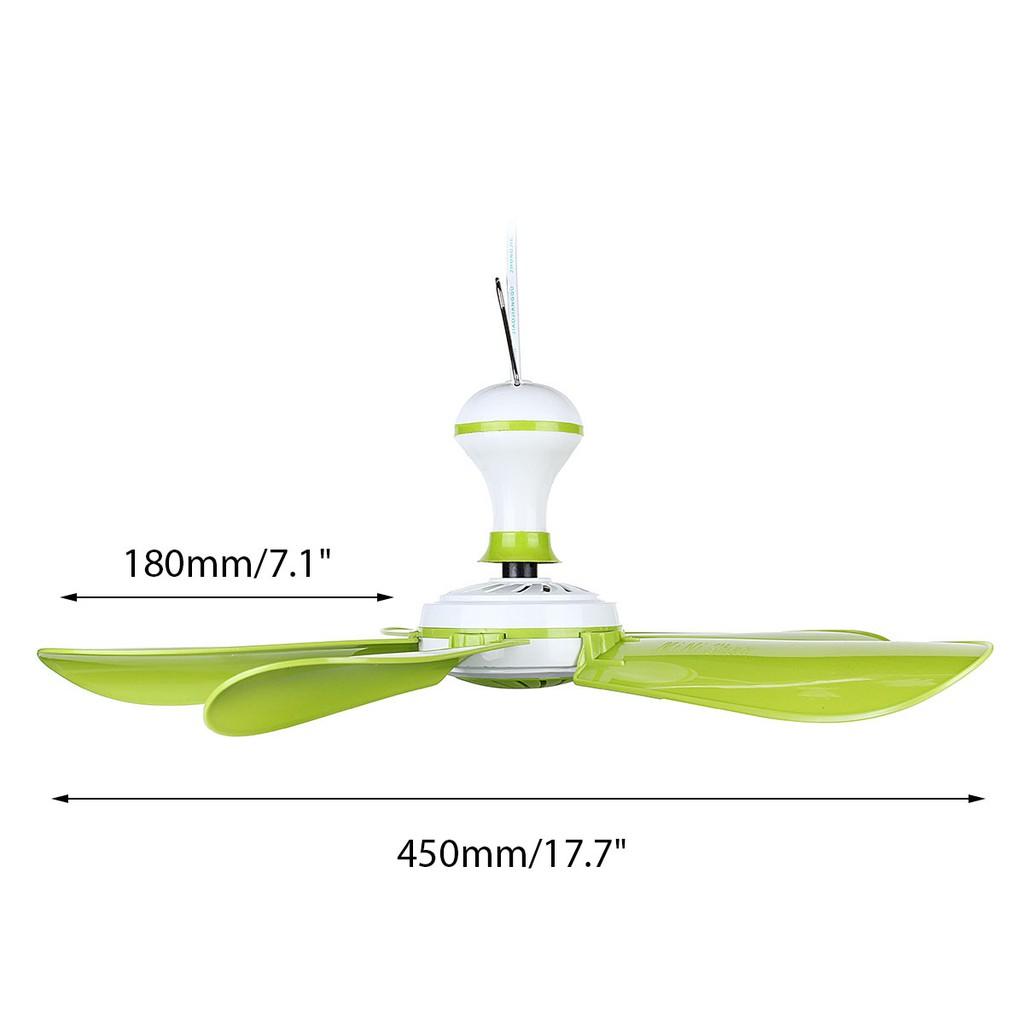 5 Leaves Anti Mosquito Ceiling Fan Mini Energy Saving Electric Brushless Motor Battery Ceiling Fan with Switch Plastic