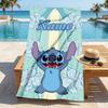 Custom Name Stitch Dreams Stylish Digital Printing Beach Towel Quick‑Drying Absorbent Blanket for Beach Pool Gym Travel