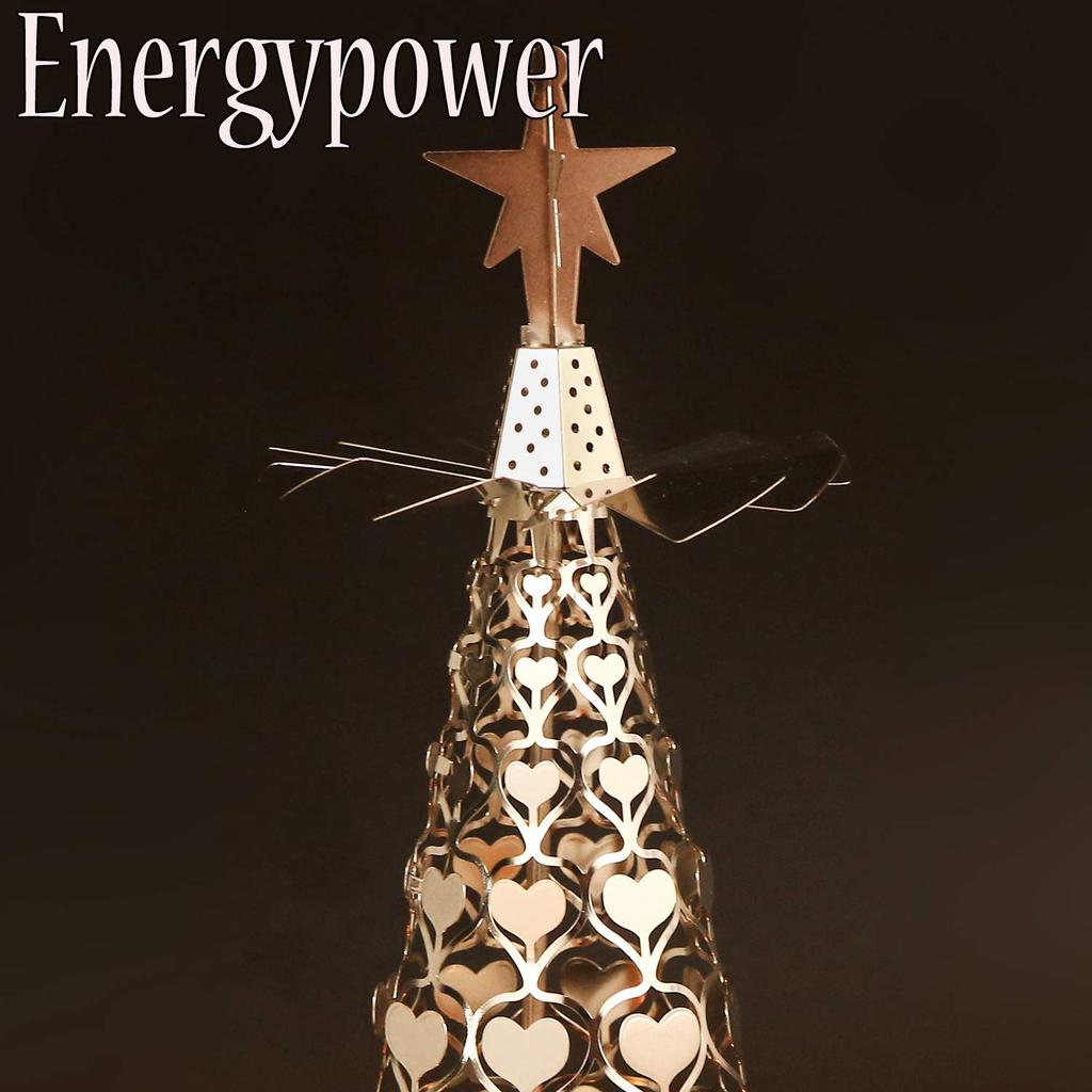 Christmas Rotary Candle Holder - A Christmas tree sparkles and rotates. Romantic Scandinavian-style interior decoration. Starlight Windmill Rotating C