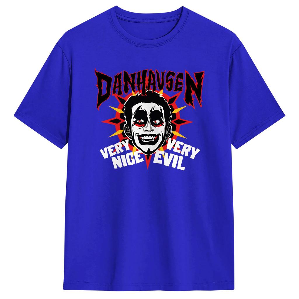 Very Nice Very Evil Danhausen Wrestling TShirts for Unisex Humorous Cotton Tees Crewneck Short Sleeve T Shirts Printing Clothes