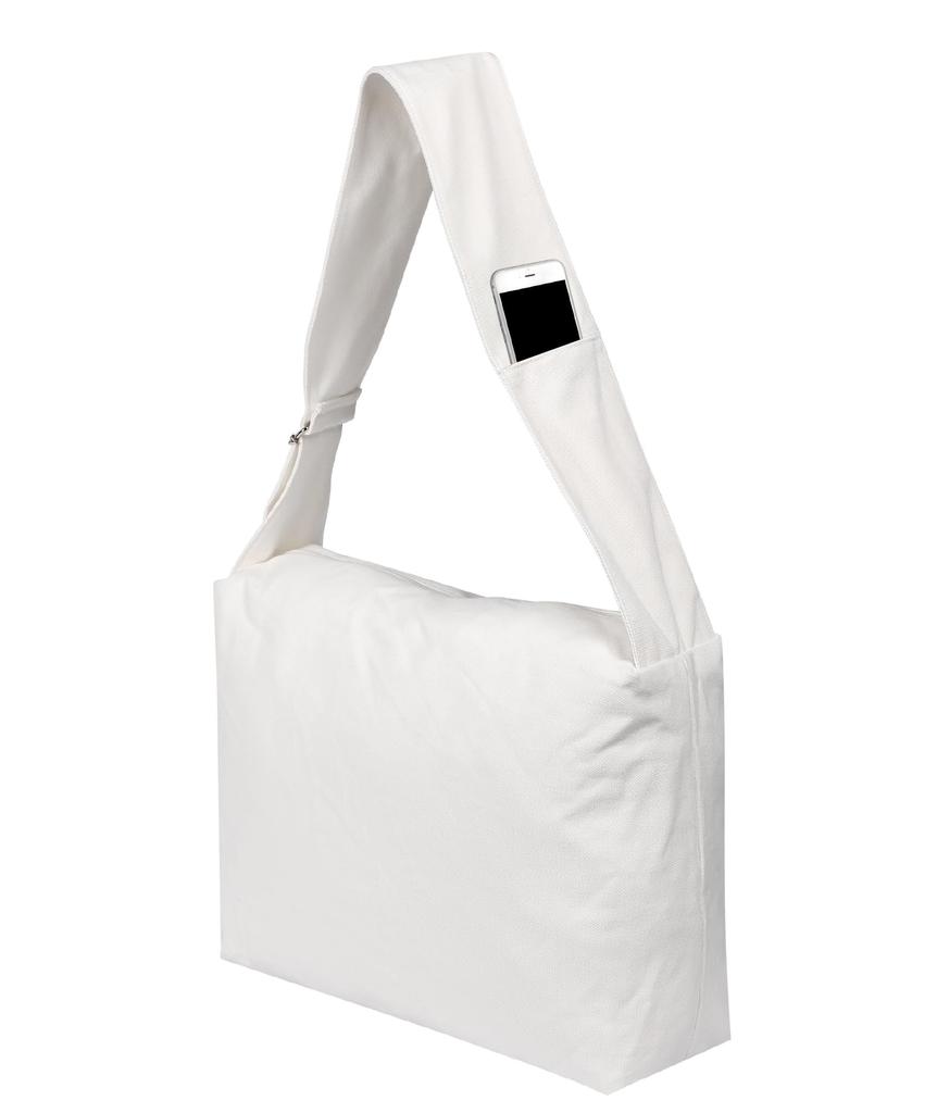 Canvas Shoulder Bag Large Capacity Smartphone Pocket Wide Strap No Shoulder Tires Simple Stylish One Night Two Days Tote Bag Unisex Men Women [yan7s]
