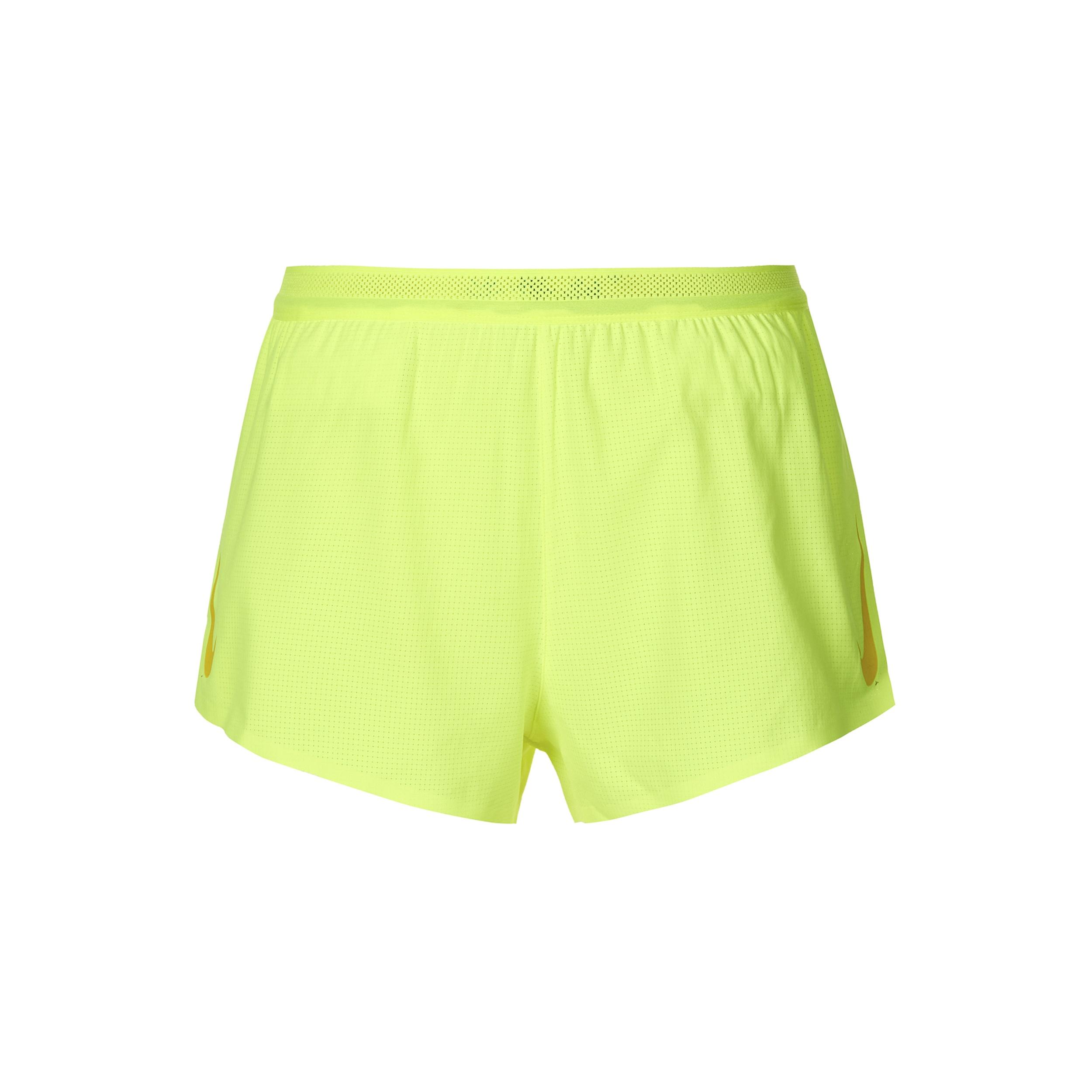 Men s Nike Solid Color Moisture Wicking Running Sports Shorts Fluorescence Yellow CJ7838-702 L