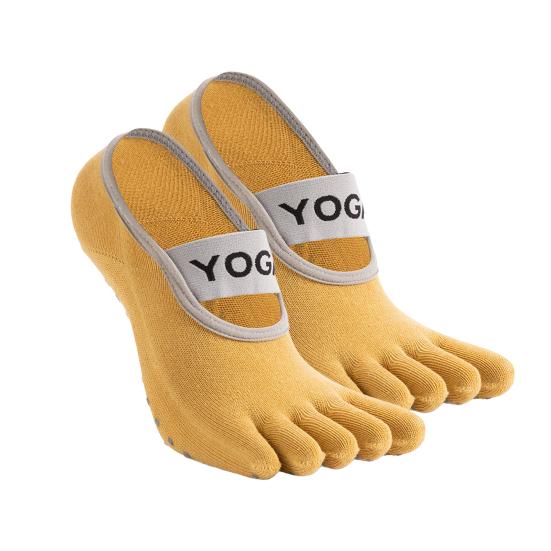 Toe Socks for Men And Women Non-slip Yoga Socks with Grips 5 Toe Athletic Running Socks for Pilates Barre Ballet Fitness
