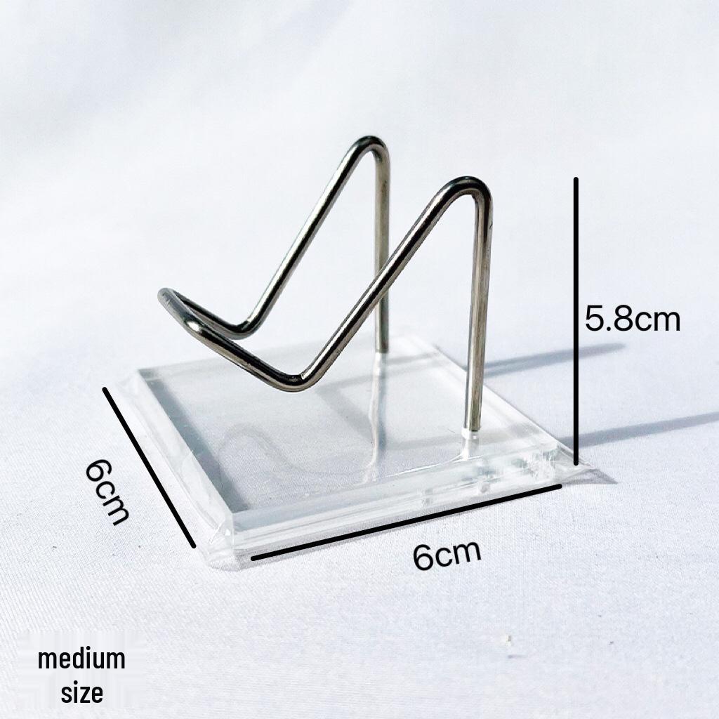 Acrylic Transparent Mineral Specimen Display Stand for Crystals and Raw Stones