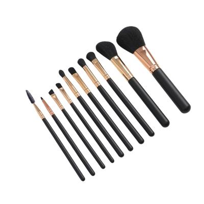 Štětec na make-up štětec štětec na make-up štětec na pudr A Beauty 10dílná sada černá, 1 kus