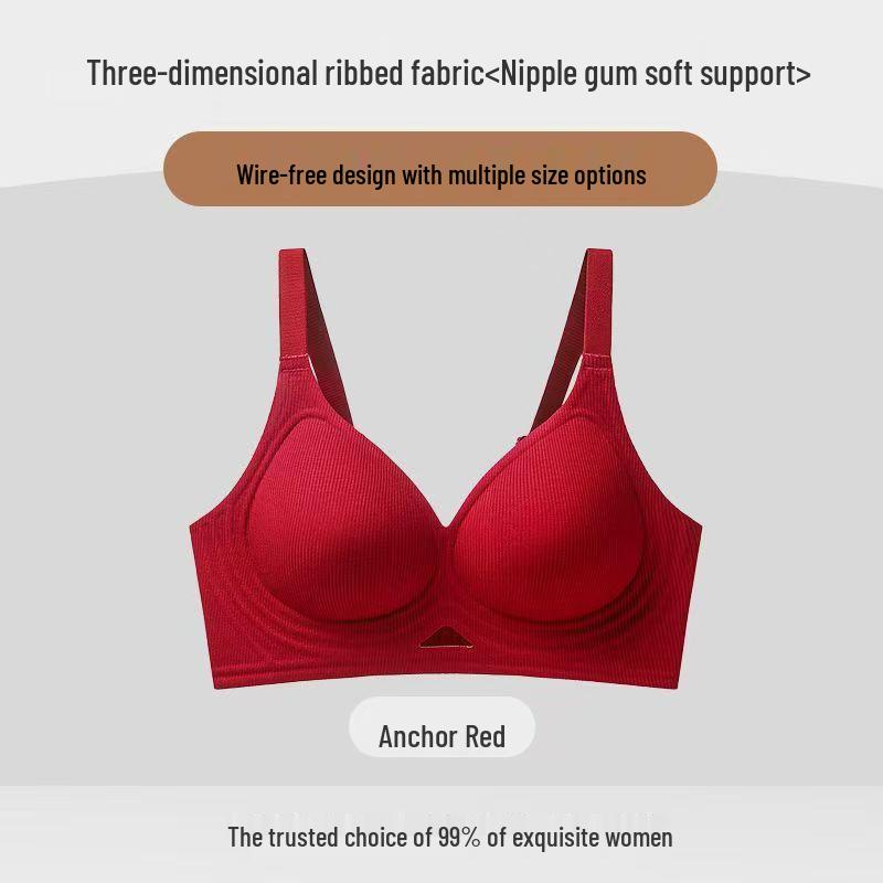 Women's Seamless Push-up Bra: Soft, Comfortable, Wire-free, Anti-sagging, Side Support, Thin Fit