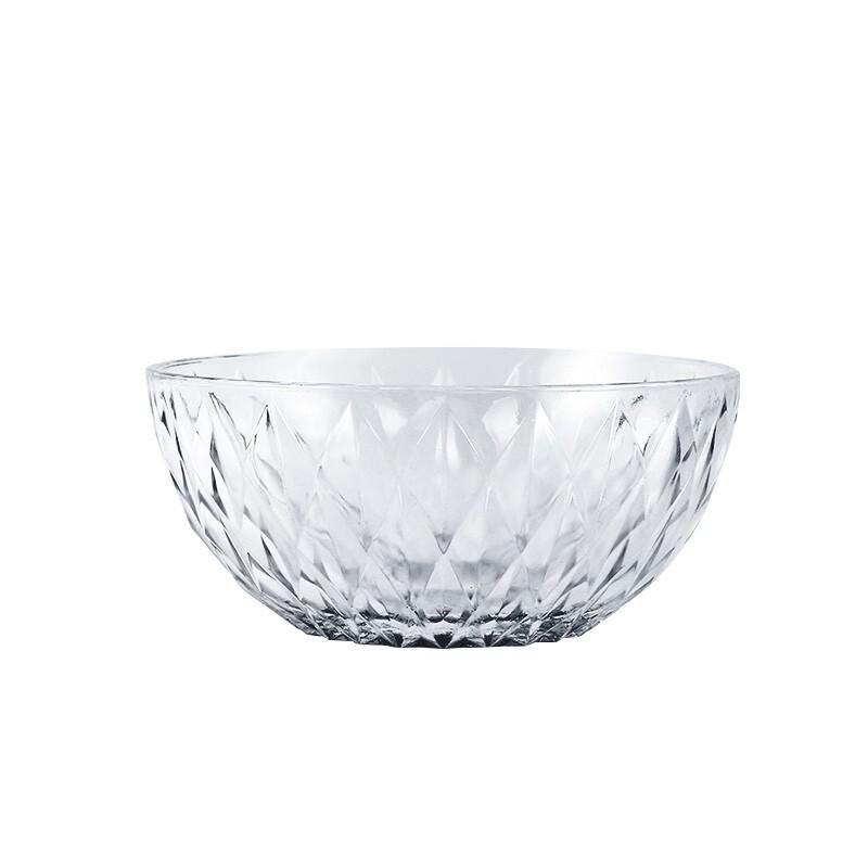 Heat-Resistant Transparent Glass Bowl