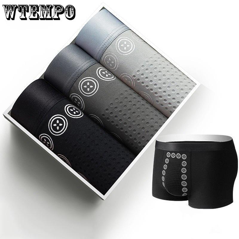 Men's Underwear Comfortable and Breathable Mid Waist Flat Corner Underwear Antibacterial Crotch