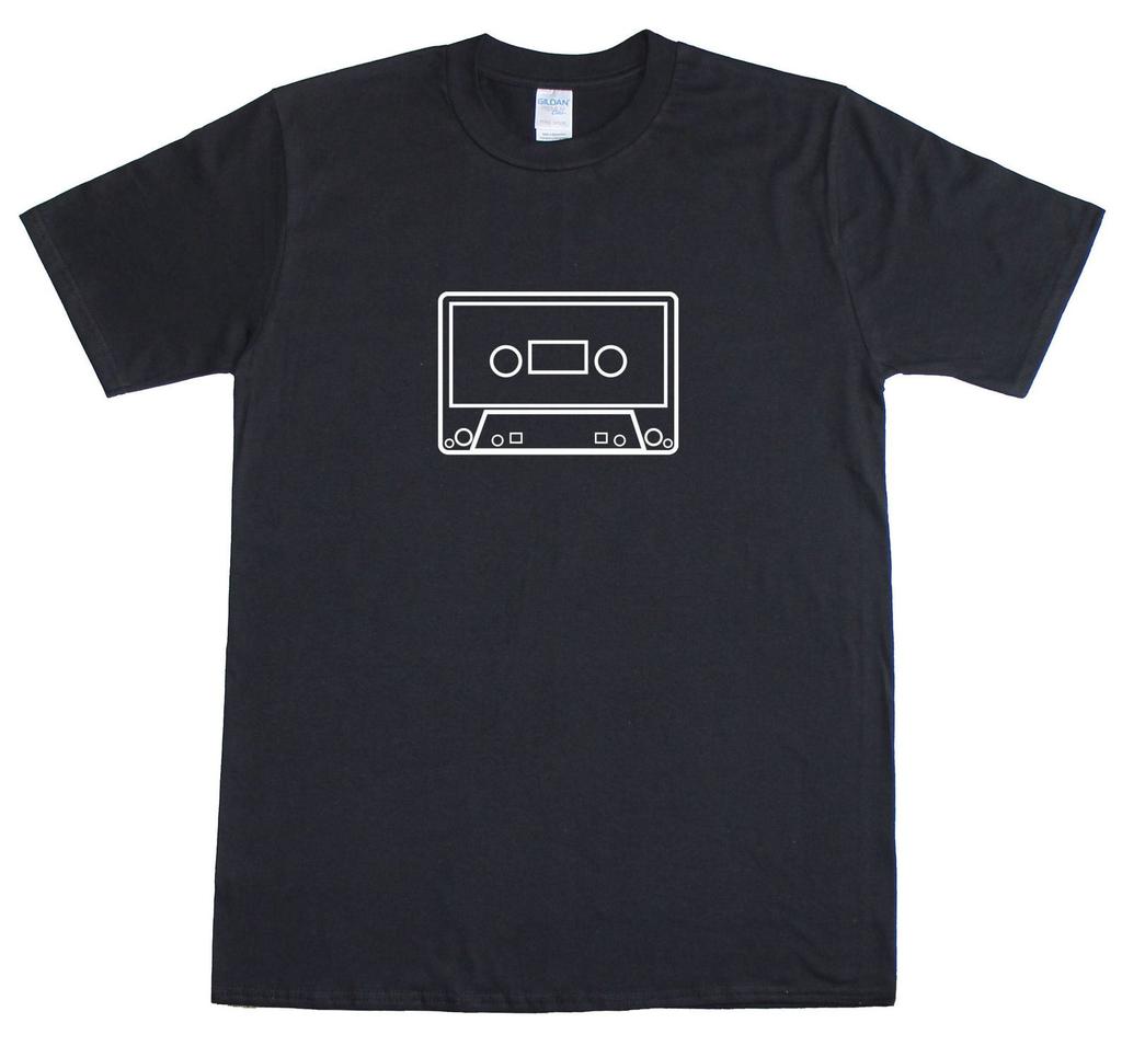 Cassette Tape Old Skool Retro Cult Music Mens Loose Fit Cotton T-Shirt