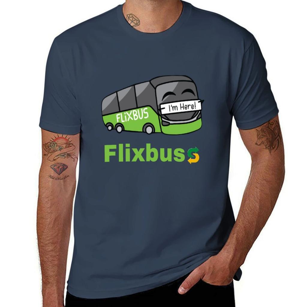 Flixbus T-Shirt Cute Clothes Hippie Clothes Anime Clothes Customs Men's T-shirts
