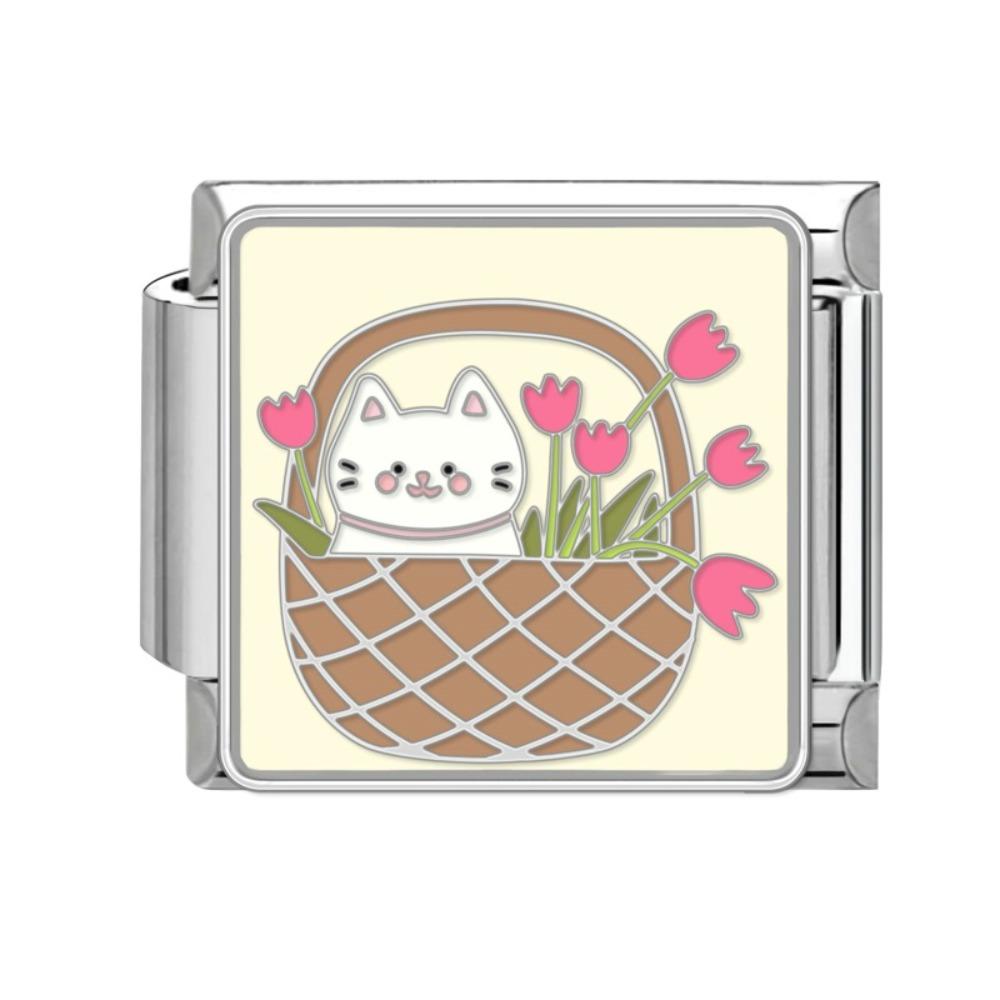 Roztomilá zvířátka Série Přívěsků Italské články Pasuje na 9mm Náramek Přívěsek na náramek Článek náramku Výroba DIY šperků