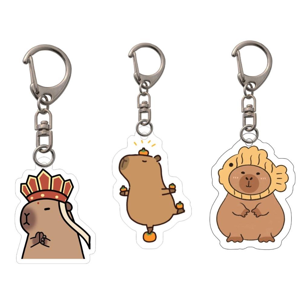 

Kapibala Capybara Keyrings Cartoon Keys Accessories Gifts Keychain