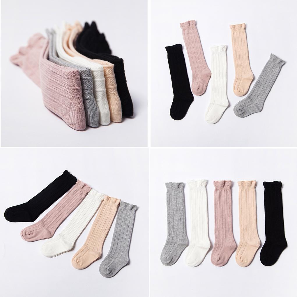 Schöne Spitze Kniehohe Socken für Mädchen Kinder Baumwolle Weich Lange Socke Warme Socken
