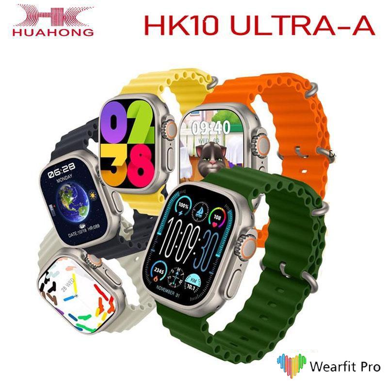 2024 Nouvelle montre intelligente à écran Amoled HK10 ULTRA-A Album de musique local NFC TWS Montre intelligente pour hommes et femmes