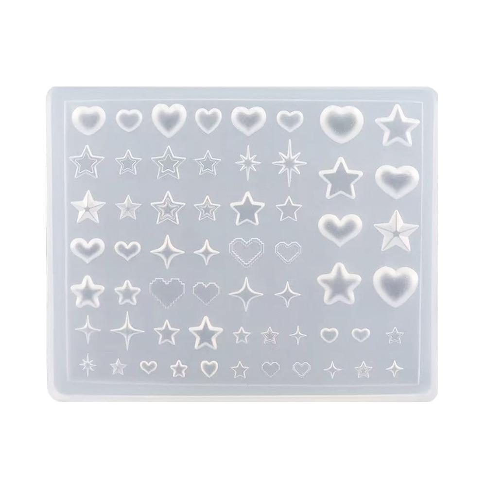 

Exquisite Template Nail Art Molds Heart Skirt Lace DIY Design Tools Silicone Stencil Nail Making Type A