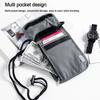 Unisex Nylon RFID Passport ID Bag Waterproof Multi-Functional Document Pouch ID Credit Card Holder Travel