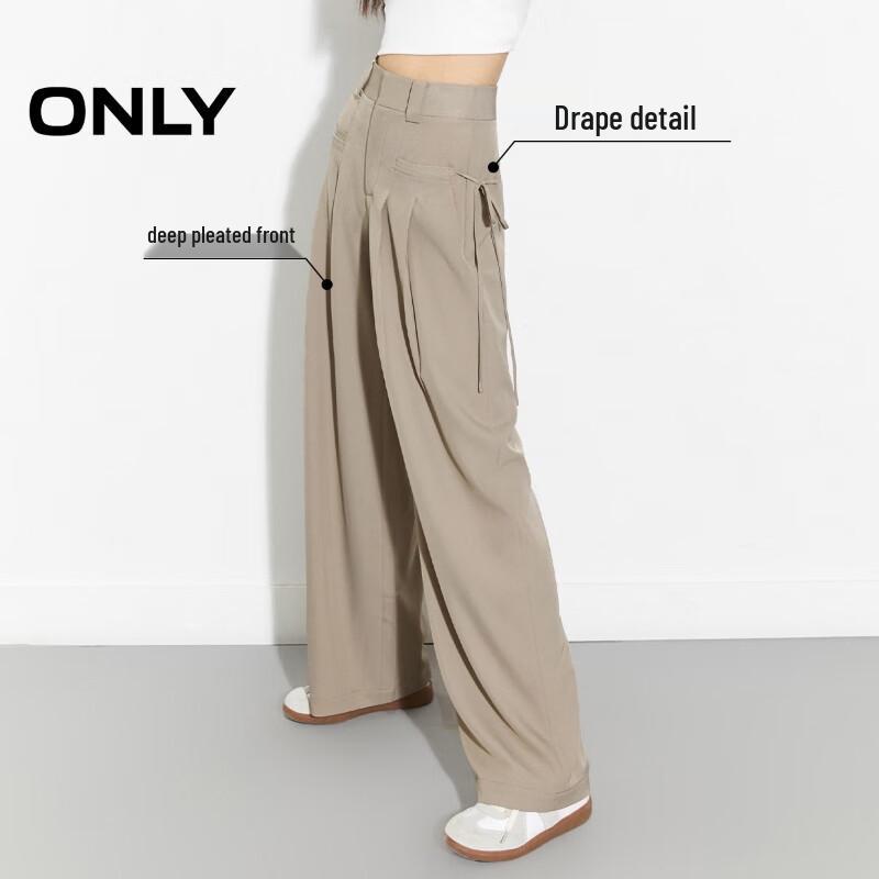 ONLY Women's High-Waisted Wide-Leg Suit Pants